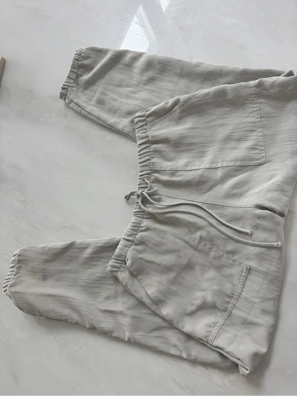 Zara relaxed linen like jogger pant